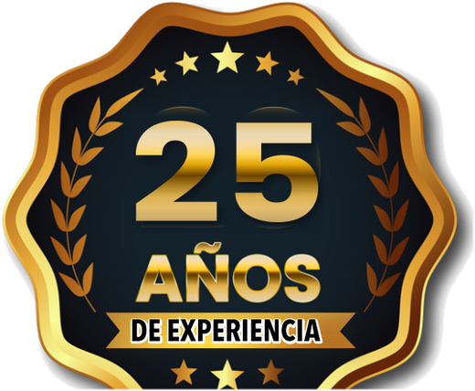25 años de experiencia